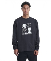 DOWALLY LT/クイックシルバー胸ビッグプリントロングカットソー