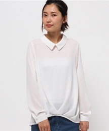 【CAPRICIEUX LE'MAGE】ドレープシャツプルオーバー