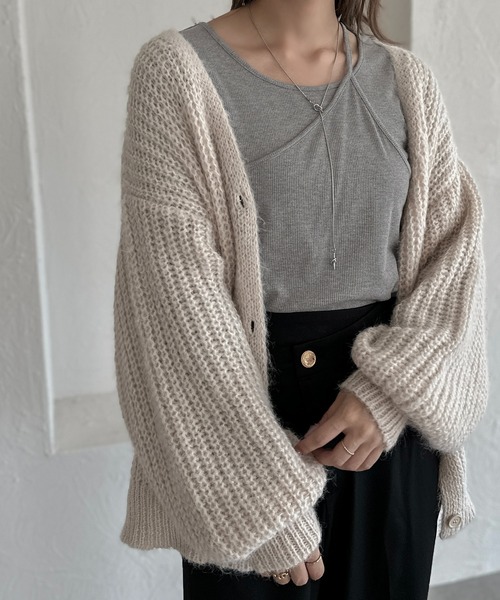 apres jour clair（アプレジュールクレア）の「【apres jour clair】リブレイヤードトップス【ZOZOTOWN限定アイテム】（Tシャツ/カットソー・レディース・アイボリー/ブラウン系その他/オレンジ系その他/ブラック/杢グレー・X-LARGE/フリー）」の20枚目の写真