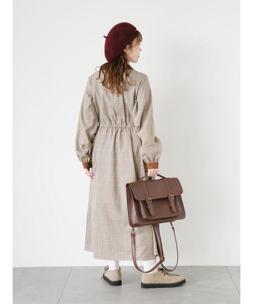 ehka sopo（エヘカソポ）の「チェック開襟ワンピース（ワンピース・レディース・ブラック/レッド/グリーン・F）」の13枚目の写真