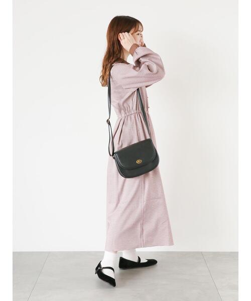 ehka sopo（エヘカソポ）の「チェック開襟ワンピース（ワンピース・レディース・ブラック/レッド/グリーン・F）」の17枚目の写真