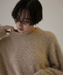 SALON adam et rope' | 【WEB限定】シャギークルーネックニットプルオーバー(ニット/セーター)