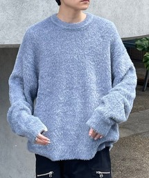 NOMANUAL（NOMANUAL）の「【NOMANUAL】CROPPED HAIRY KNIT / 【ノーマニュアル】クロップドヘアリー長袖ニット（ニット/セーター）」