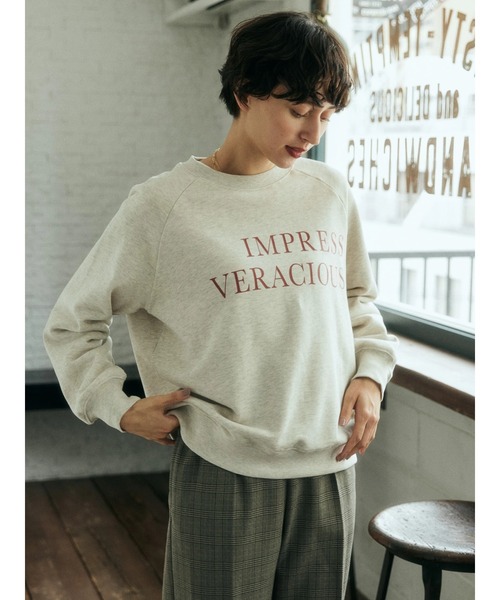 AMERICAN HOLIC（アメリカンホリック）の「ラグランロゴスウェット①（スウェット・レディース・ホワイト系その他・M/L）」の2枚目の写真