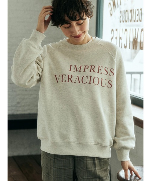 AMERICAN HOLIC（アメリカンホリック）の「ラグランロゴスウェット①（スウェット・レディース・ホワイト系その他・M/L）」の4枚目の写真