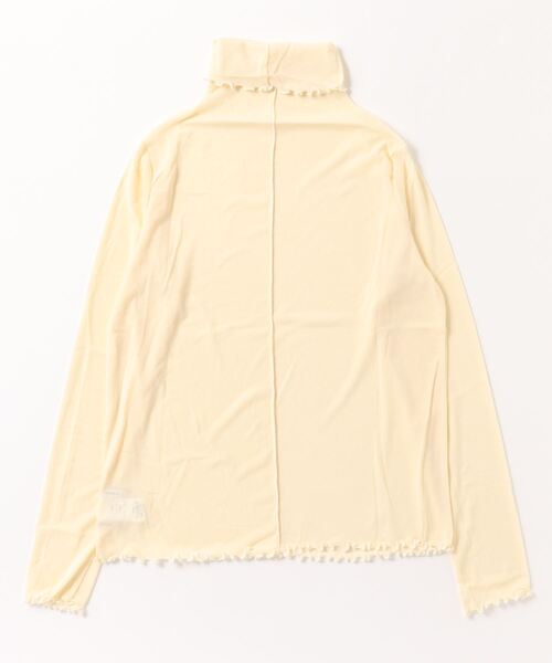 Per sist ence(パーシエンス)の「シアーメローハイネックトップス(Tシャツ/カットソー・レディース・ブラウン/アイボリー/ブラック/グレー・FREE)」の5枚目の写真