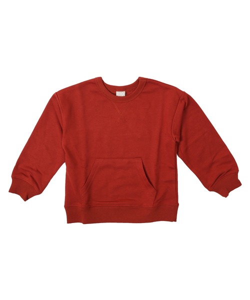 DILASH（ディラッシュ）の「WEB限定ポケット付きトレーナー（スウェット・キッズ・ワインレッド/ネイビー/ブラウン/カーキ/ブラック/レンガ/チャコール/グリーン/オレンジ/グレー・120/100/90/80/140/130/110）」の9枚目の写真