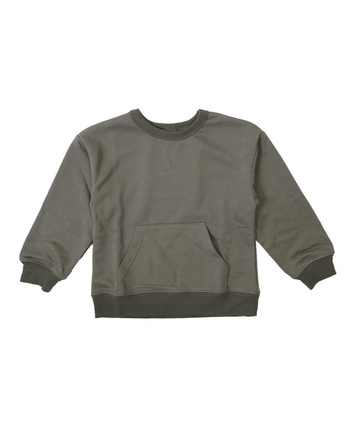 DILASH（ディラッシュ）の「WEB限定ポケット付きトレーナー（スウェット・キッズ・ワインレッド/ネイビー/ブラウン/カーキ/ブラック/レンガ/チャコール/グリーン/オレンジ/グレー・120/100/90/80/140/130/110）」の4枚目の写真