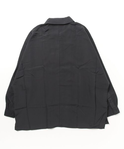 En serio TOKYO（エンソリオトーキョー）の「ドルマンスリーブ トロミオーバーシャツ（シャツ/ブラウス・メンズ・ホワイト/チャコールグレー/ブラック・L/M）」の16枚目の写真