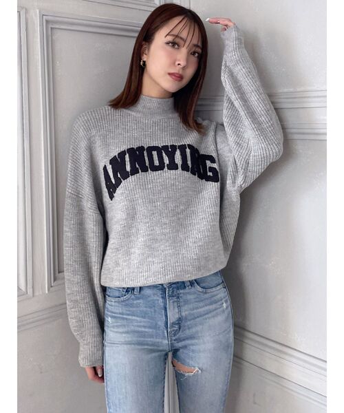 GYDA(ジェイダ)の「ANNOYINGサガラニットトップス(ニット/セーター・レディース・ブラック/ベージュ/グレー・FREE)」の15枚目の写真