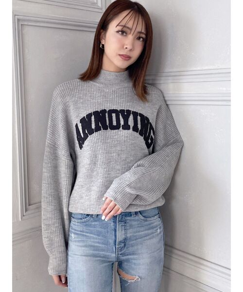 GYDA(ジェイダ)の「ANNOYINGサガラニットトップス(ニット/セーター・レディース・ブラック/ベージュ/グレー・FREE)」の16枚目の写真