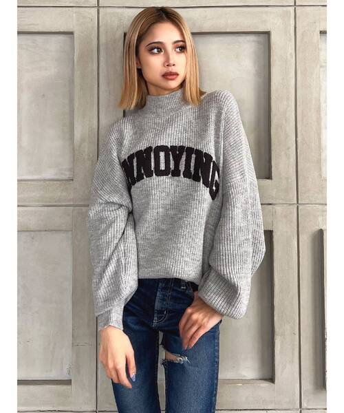 GYDA(ジェイダ)の「ANNOYINGサガラニットトップス(ニット/セーター・レディース・ブラック/ベージュ/グレー・FREE)」の21枚目の写真