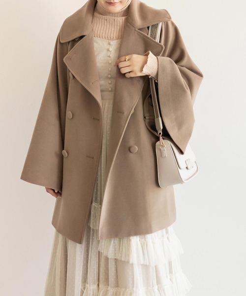 ランダ RANDA ドレスアップコート （BROWN） -靴＆ファッション