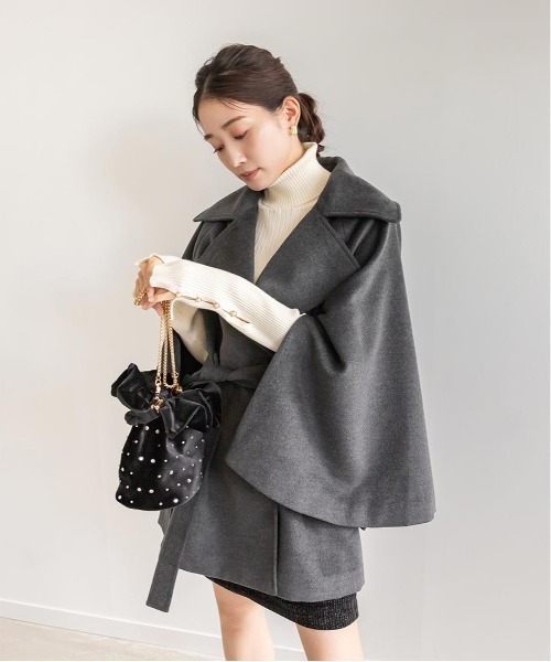 kolor ケープ コート ポンチョ ポンチョケープコート