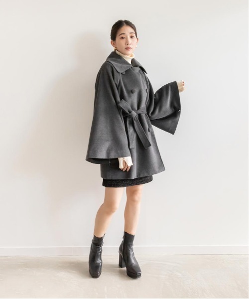 ポンチョケープコート