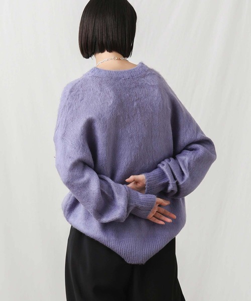Gready Brilliant(グレディブリリアン)の「NYロゴニット(ニット/セーター・レディース・チャコールグレー/ベージュ/サックスブルー・FREE)」の10枚目の写真