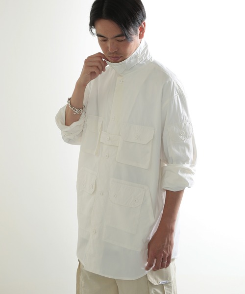 MILITARY（ミリタリー）の「【SETUP7】HIGH QUALITY EXPLORER SHIRT JACKET ワッシャーテックシャツジャケット（シャツ/ブラウス・メンズ・ブラック/カーキ/グレー/ホワイト・M/L）」の2枚目の写真