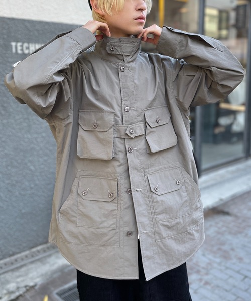 MILITARY（ミリタリー）の「【SETUP7】HIGH QUALITY EXPLORER SHIRT JACKET ワッシャーテックシャツジャケット（シャツ/ブラウス・メンズ・ブラック/カーキ/グレー/ホワイト・M/L）」の10枚目の写真
