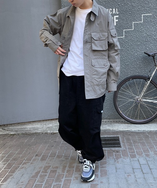 MILITARY（ミリタリー）の「【SETUP7】HIGH QUALITY EXPLORER SHIRT JACKET ワッシャーテックシャツジャケット（シャツ/ブラウス・メンズ・ブラック/カーキ/グレー/ホワイト・M/L）」の13枚目の写真