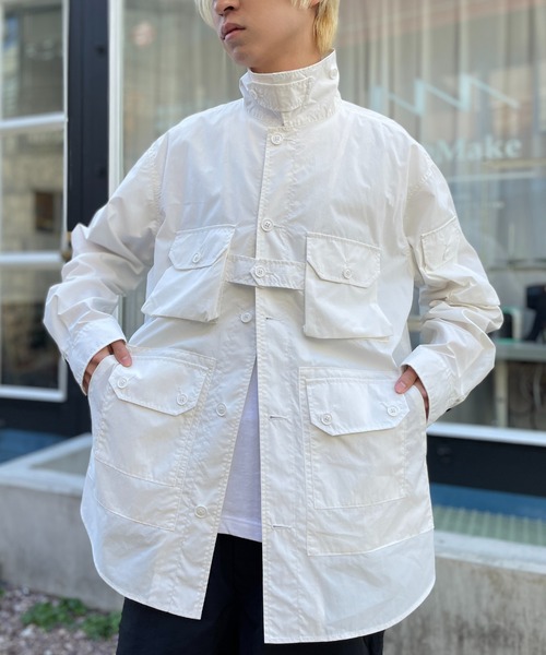 MILITARY（ミリタリー）の「【SETUP7】HIGH QUALITY EXPLORER SHIRT JACKET ワッシャーテックシャツジャケット（シャツ/ブラウス・メンズ・ブラック/カーキ/グレー/ホワイト・M/L）」の21枚目の写真