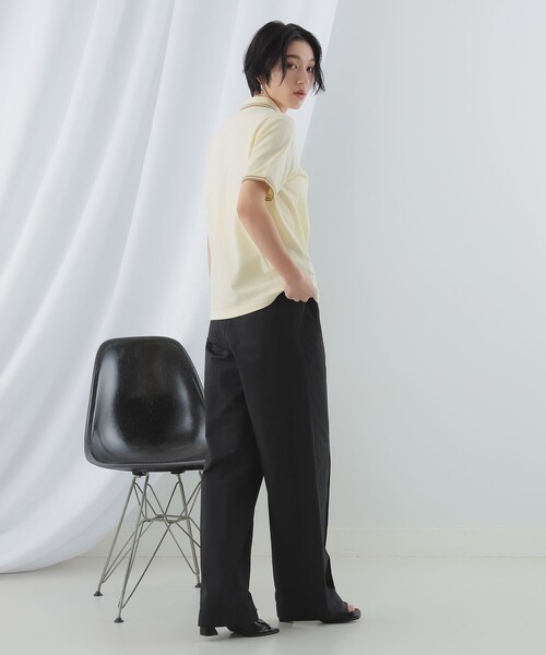 Ray BEAMS(レイビームス)の「Ray BEAMS / カットアウト ベルト パンツ(スラックス・レディース・ブルー/ブラック・1/0)」の11枚目の写真