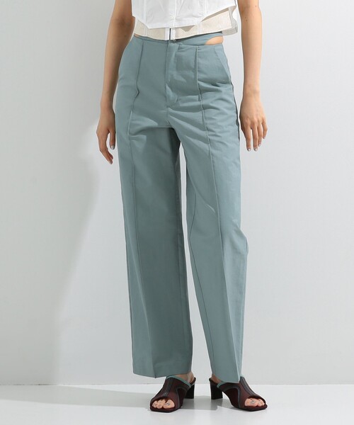 Ray BEAMS(レイビームス)の「Ray BEAMS / カットアウト ベルト パンツ(スラックス・レディース・ブルー/ブラック・1/0)」の19枚目の写真