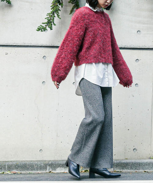 FREE'S MART（フリーズマート）の「ラメリブニットストレートパンツ（その他パンツ・レディース・ホワイト系その他/ブラック系その他・SMALL/MEDIUM）」の6枚目の写真