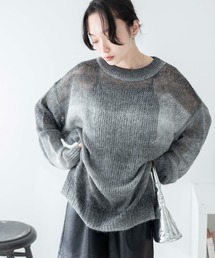WEGO | WEGO/【24年春夏新作】グラデーションメッシュニット(ニット/セーター)