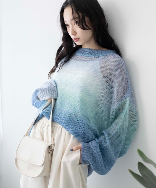 セール】WEGO/グラデーションメッシュニット（ニット/セーター）｜WEGO
