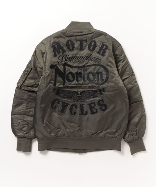 Norton（ノートン）の「Norton MA-1タイプジャケット（MA-1・メンズ・カーキ/ブラック・XL/L/M/XXL）」の18枚目の写真