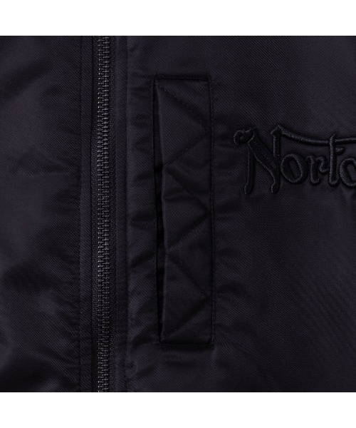 Norton（ノートン）の「Norton MA-1タイプジャケット（MA-1・メンズ・カーキ/ブラック・XL/L/M/XXL）」の12枚目の写真