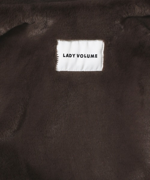 LADY VOLUME（レディーボリューム）の「Lady Volume／623 レザーボアジャケット　2991072（ブルゾン・レディース・ブラック/ボルドー・FREE）」の15枚目の写真