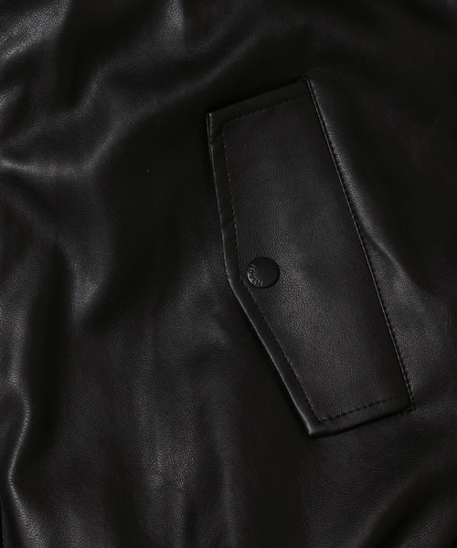 LADY VOLUME（レディーボリューム）の「Lady Volume／623 レザーボアジャケット　2991072（ブルゾン・レディース・ブラック/ボルドー・FREE）」の17枚目の写真