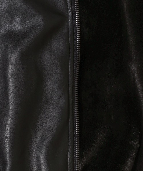 LADY VOLUME（レディーボリューム）の「Lady Volume／623 レザーボアジャケット　2991072（ブルゾン・レディース・ブラック/ボルドー・FREE）」の18枚目の写真