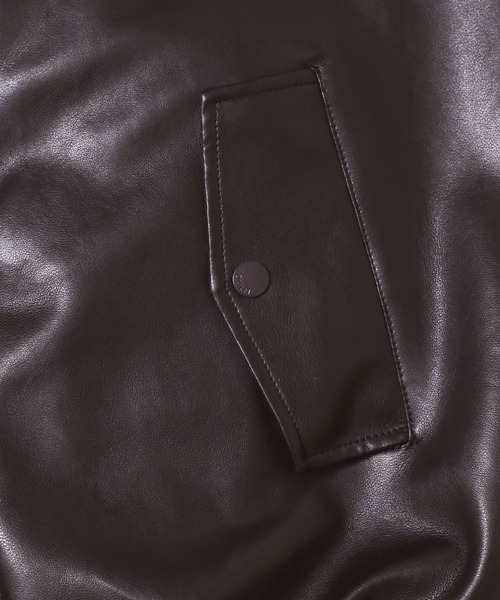 LADY VOLUME（レディーボリューム）の「Lady Volume／623 レザーボアジャケット　2991072（ブルゾン・レディース・ブラック/ボルドー・FREE）」の16枚目の写真