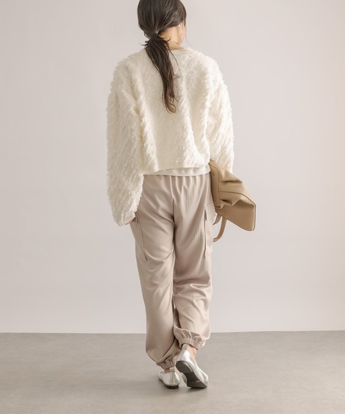 RIVE DROITE(リヴドロワ)の「サテンカーゴパンツ(カーゴパンツ・レディース・カーキ/ベージュ・38/36)」の16枚目の写真