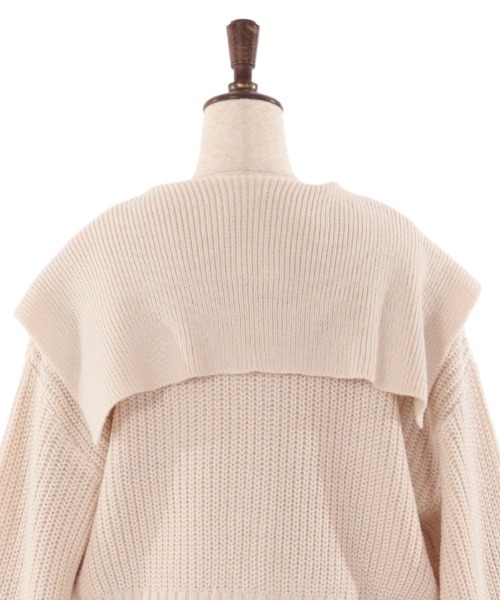 axes femme(アクシーズファム)の「ジップ付ニット×ニットワンピース(ワンピース・レディース・キナリ/チャコール/サックスブルー・FREE)」の21枚目の写真