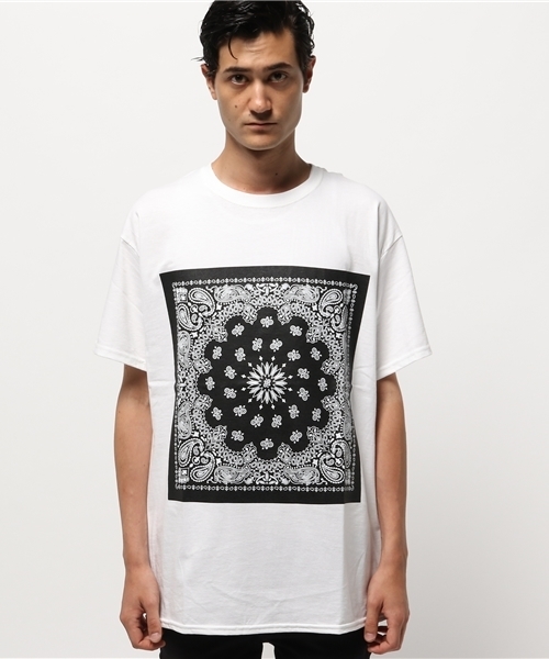 MYE-DO'（マイ・ドゥ）の「ヘビーウェイトTシャツ”BANDANA”（Tシャツ/カットソー・メンズ・イエロー/グレー/ブラック/ホワイト/ネイビー・SMALL/LARGE/MEDIUM/X-LARGE）」の6枚目の写真