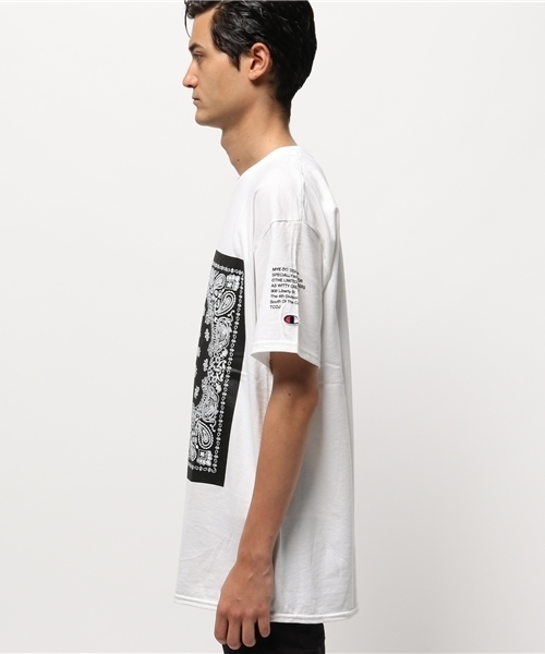 MYE-DO'（マイ・ドゥ）の「ヘビーウェイトTシャツ”BANDANA”（Tシャツ/カットソー・メンズ・イエロー/グレー/ブラック/ホワイト/ネイビー・SMALL/LARGE/MEDIUM/X-LARGE）」の7枚目の写真