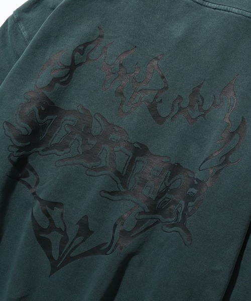 STARTER BLACK LABEL（スターターブラックレーベル）の「【STARTER /スターター】裏毛ピグメント加工 ロゴデザインプリント プルオーバーパーカー（パーカー・メンズ・グリーン/スミクロ/ベージュ・M/L/XL）」の11枚目の写真