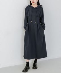 フード付きパーカーワンピース