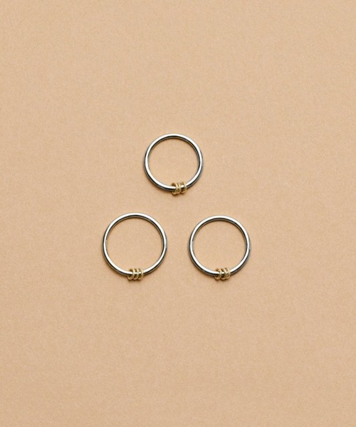 LAPUIS シルバー925 ゴールドリング 4個セット Silver925 by LAPUIS] Four set ring B | CASSELINI ONLINE SHOP