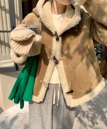 MINS MINIS | フードムートジャケット(ムートンコート)