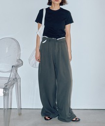 LIENCOEUR | タックワイドパンツ(スラックス)