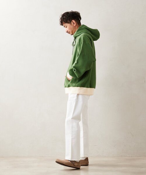 JOURNAL STANDARD relume（ジャーナルスタンダード　レリューム）の「480g BRUSH オーバーサイズスウェットパーカー（パーカー・メンズ・グレー/ブラック系その他/グリーン系その他/ダークブルー・MEDIUM/LARGE）」の17枚目の写真