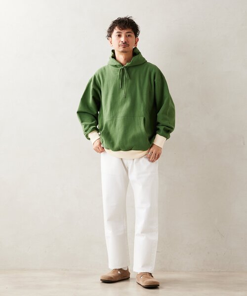 JOURNAL STANDARD relume（ジャーナルスタンダード　レリューム）の「480g BRUSH オーバーサイズスウェットパーカー（パーカー・メンズ・グレー/ブラック系その他/グリーン系その他/ダークブルー・MEDIUM/LARGE）」の19枚目の写真