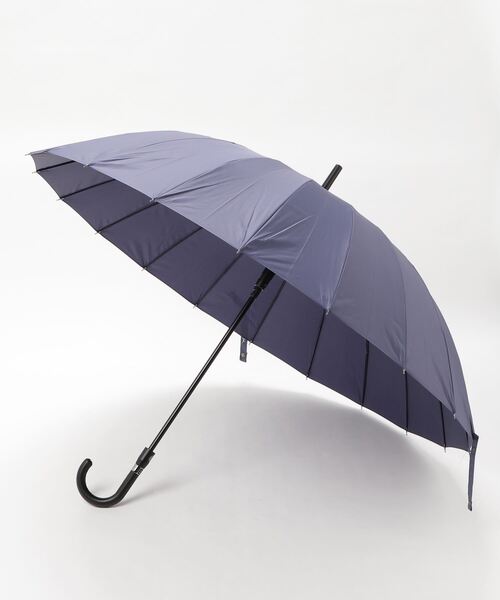 Waterfront（ウォーターフロント）の「富山サンダー20本骨（長傘・メンズ・ブラック/ヘザーグレー/ネイビー・FREE）」の5枚目の写真