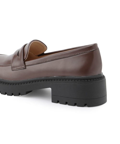 ROPE' PICNIC（ロペピクニック）の「晴雨兼用/厚底コインローファー（ローファー・レディース・ブラック/ブラウン・24.5cm/24.0cm/23.5cm/23.0cm）」の8枚目の写真