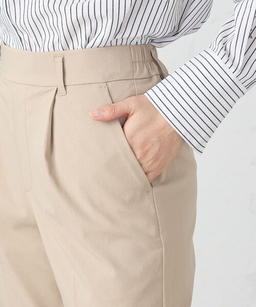 COMME CA MODELS(コムサモデルズ)の「【美しいベーシックパンツ】ストレッチツイルテーパードパンツ(その他パンツ・レディース・ブラック/ネイビー/ベージュ/ピンク・X-SMALL/SMALL/MEDIUM/LARGE/X-LARGE)」の14枚目の写真