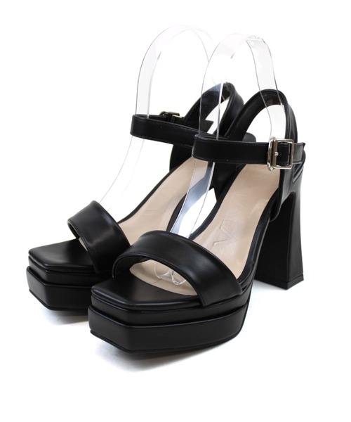 ⭐️美品⭐️　trippen　VIVIENNE　ストラップサンダル　ブラック セール】厚底プラットフォームストラップサンダル（サンダル